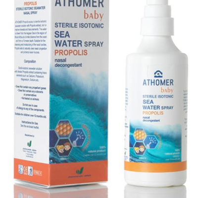 Seawater nasal spray with propolis